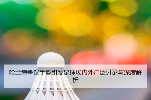 哈兰德争议手势引发足球场内外广泛讨论与深度解析